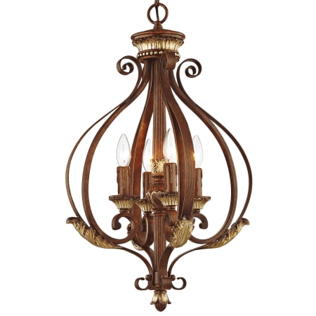 Livex Lighting Villa Verona 4 Light Pendant Verona Bronze