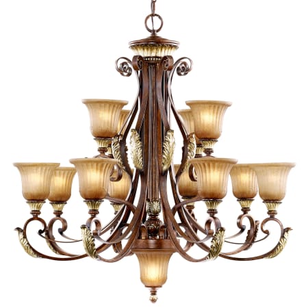 Livex Lighting Villa Verona 12 Light 2 Tier Chandelier Verona Bronze