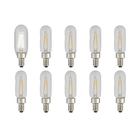 Livex Lighting Pack of (60) 2.6 Watt Vintage Edison Dimmable T8 Candelabra (E12) LED Bulbs - 200 Lumens, 3000K, and 90CRI Clear