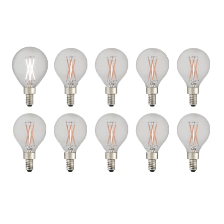 Livex Lighting Pack of (60) 4.5 Watt Vintage Edison Dimmable G16.5 Candelabra (E12) LED Bulbs - 400 Lumens, 3000K, and 90CRI Clear