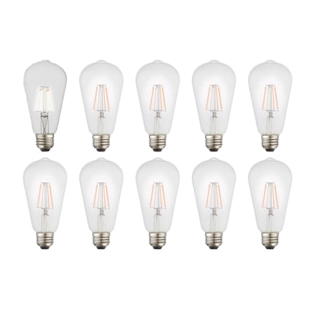Livex Lighting Pack of (10) 4 Watt Vintage Edison Dimmable ST19 Medium (E26) LED Bulbs - 400 Lumens, 2700K, and 90CRI Clear