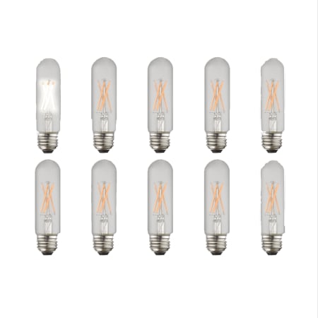 Livex Lighting Pack of (10) 4.5 Watt Vintage Edison Dimmable T10 Medium (E26) LED Bulbs - 400 Lumens, 3000K, and 90CRI Clear