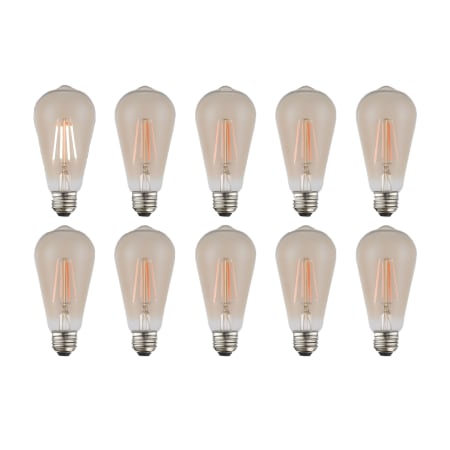 Livex Lighting Pack of (10) 4 Watt Vintage Edison Dimmable ST19 Medium (E26) LED Bulbs - 400 Lumens, 2200K, and 90CRI Amber