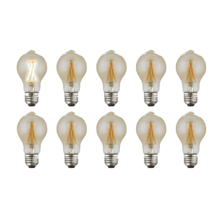 Livex Lighting Pack of (10) 4.5 Watt Vintage Edison Dimmable A19 Medium (E26) LED Bulbs - 400 Lumens, 2200K, and 90CRI Amber