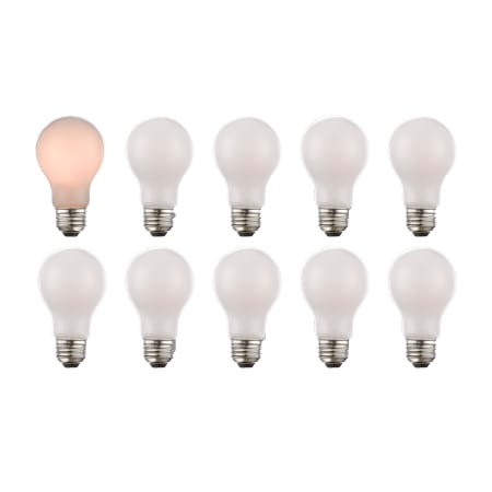 Livex Lighting Pack of (60) 8 Watt Vintage Edison Dimmable A19 Medium (E26) LED Bulbs - 680 Lumens, 3000K, and 90CRI Soft White