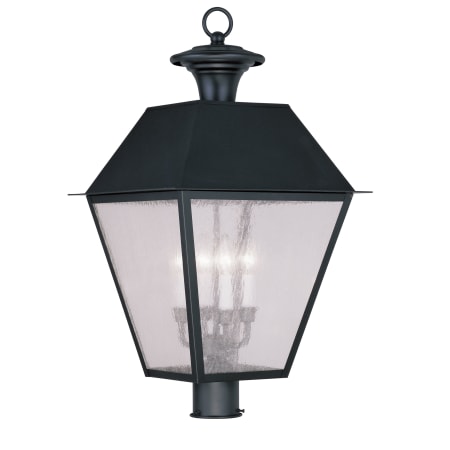 Livex Lighting Mansfield Post Light with 4 Lights Black
