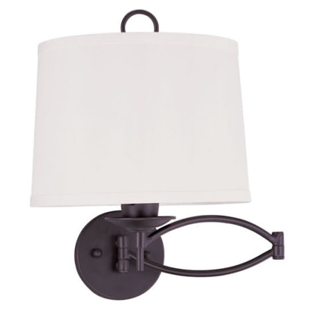 Livex Lighting Swing Arm Wall Sconce with 1 Light Bronze
