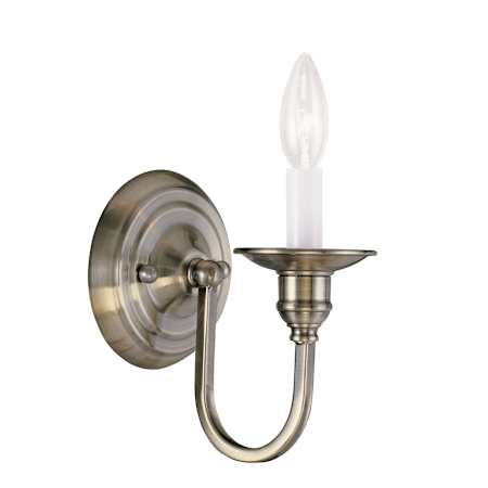 Livex Lighting Cranford 1 Light Wall Sconce Antique Brass