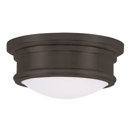 Livex Lighting 4.5 Inch Tall Flush Mount Ceiling Fixture with 2 Lights Bronze