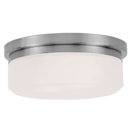 Livex Lighting 2 Light 8" Wide Flush Mount Ceiling Fixture / Wall Sconce Brushed Nickel