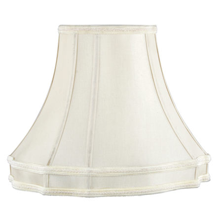 Beige Fancy Oval Shantung Silk Shade
