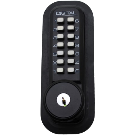 Lockey 2000 Series Keyless Entry Single Combination Mechanical Knob Set with Key Override and Interior Thumb Turn Jet Black