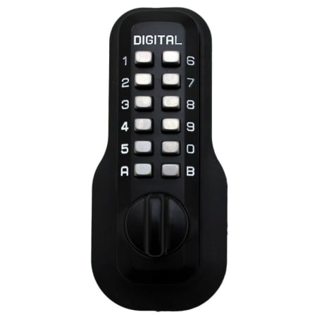 Lockey M Series Keyless Entry Single Combination Mechanical Deadbolt with EZ Plates Jet Black