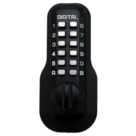 Lockey M Series Keyless Entry Single Combination Mechanical Deadbolt with Thumb Turn Interior Jet Black
