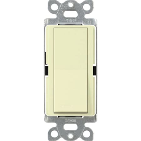 Lutron Claro Single Pole Designer Switch with Locator Light Almond