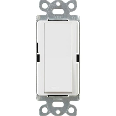 Lutron Claro Single Pole Designer Switch with Locator Light White