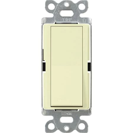 Lutron Claro 120 Volt 3 Way and Single Pole Universal Switch Almond
