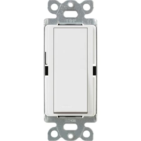 Lutron Claro 120 Volt 15 Ampere 3-Way Designer Switch with Locator Light White