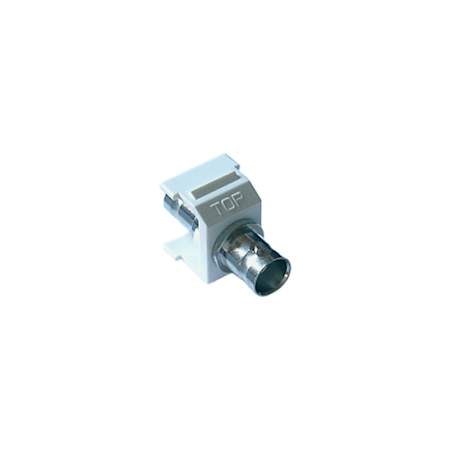 Lutron Architectural BNC Jack Connector for use with Six Port Frames White