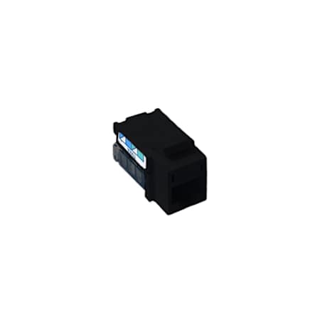 Lutron Architectural 8 Conductor RJ45 Category 5 Connector for use with Six Port Frames Black