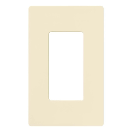 Lutron Claro Single Gang Designer Wall Plate Almond
