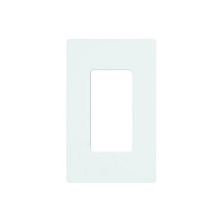 Lutron Claro Single Gang Designer Wall Plate White