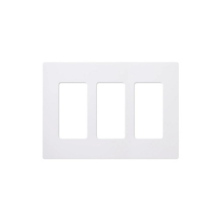 Lutron Claro Contractor 24 Pack of Three Gang Designer Wall Plates White