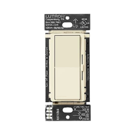 Lutron Diva Electronic Low-Voltage, Halogen, Incandescent, LED Dimmer Almond