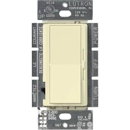 Lutron Diva 250 Watt 120 Volt Single Pole / 3-Way LED and CFL Dimmer Almond