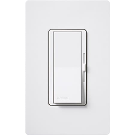 Lutron Diva 8 Ampere 120 Volt Single Pole/3-Way Fluorescent 3-Wire Preset Dimmer with Locator Light White