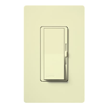 Lutron Diva 800 Watt 120 Volt Single Pole Magnetic Low Voltage Preset Dimmer with Locator Light Almond