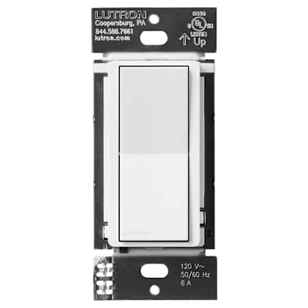 Lutron Caseta 6 Ampere 3 Way and Multi-Location Incandescent, LED Smart Switch White