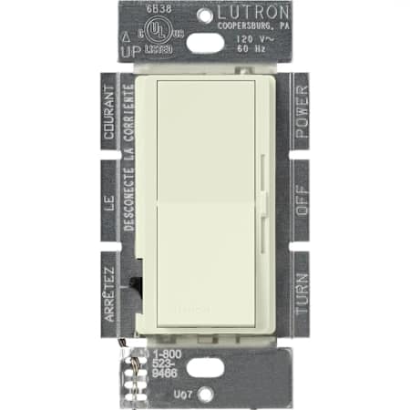 Lutron Diva Single Pole/3-Way Halogen, Incandescent Dimmer Switch with Night Light Biscuit