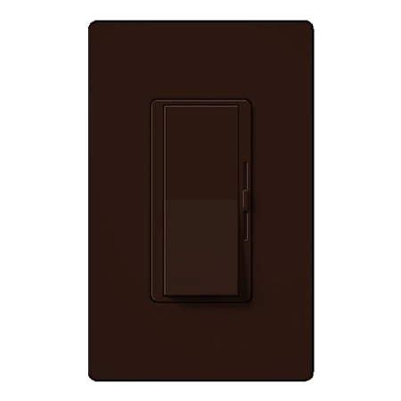 Lutron Diva 0-10V Dimmer Switch, 30mA Sink, 24V, Single-Pole/3-Way, Power Pack Required for 120V Switching Brown