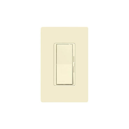 Lutron Diva 600 Watt 120 Volt Single Pole/3-Way Incandescent/Halogen CL Dimmer with Faceplate Almond