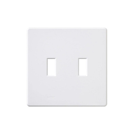 Lutron Fassada Two-Gang wall plate White
