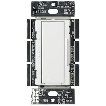 Lutron Maestro 150 Watt 120 Volt Single Pole / 3-Way Multi-Location Digital LED and CFL Dimmer White