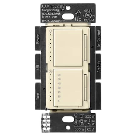 Lutron Maestro LED+ Dimmer and Timer Switch Almond