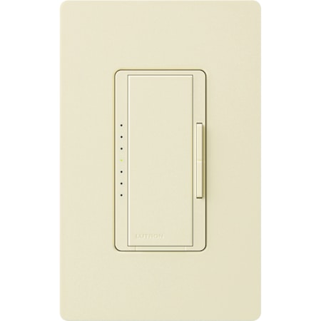 Lutron Maestro 120 Volt 1000 Watt Single Pole/Multi Location Magnetic Low Voltage Digital Fade Dimmer Almond