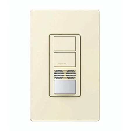 Lutron Maestro 120-277 Volt 6 Ampere Single Pole/3-Way Dual Circuit Dual-Tech Motion Sensor Switch Almond