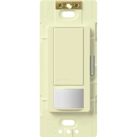 Lutron Maestro Motion Sensor Switch, Vacancy Only, Neutral Optional, 6A Light, 3A Fan, 120-277V, Single/Multi-Location Almond