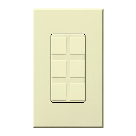 Lutron Nova T 6 Port Blank Insert for Architectural Style Accessories Almond