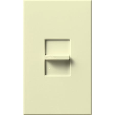 Lutron Nova T ELV Dimmer Switch, 300W, Single-Pole, Neutral Required, 120V, Small Control, Wall Plate Included Almond