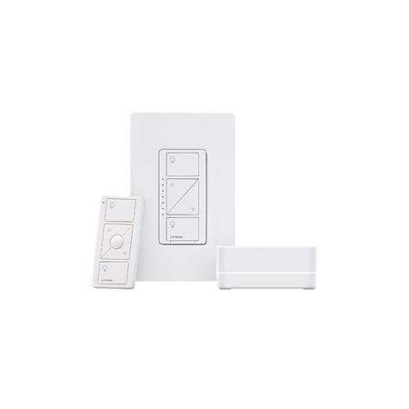 Lutron Caseta Smart Lamp Dimmer Switch Kit: Includes Smart Hub, Plug-In Lamp Dimmer, and Pico Remote White