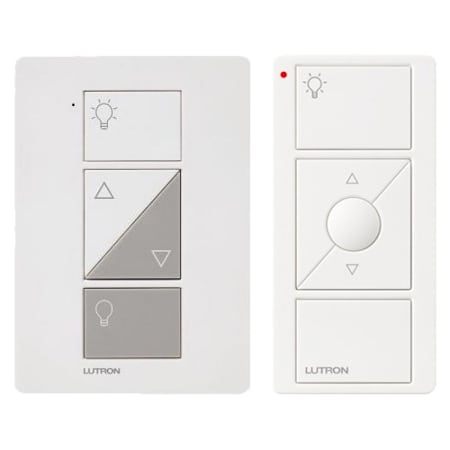 Lutron Caseta Smart Plug-In Lamp Dimmer Kit, 100W LED Lamp Dimmer and 3-Button with Raise/Lower Pico Smart Remote White