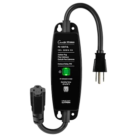 Lutron Outdoor Plug in Switch Box Black