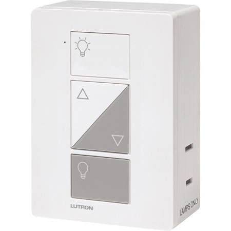 Lutron Caseta Plug-In Lamp Dimmer for Table Lamps, 100W LED Bulbs White