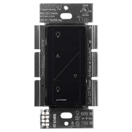 Lutron Caseta Original 150 Watt LED Smart Wireless Dimmer Switch Black