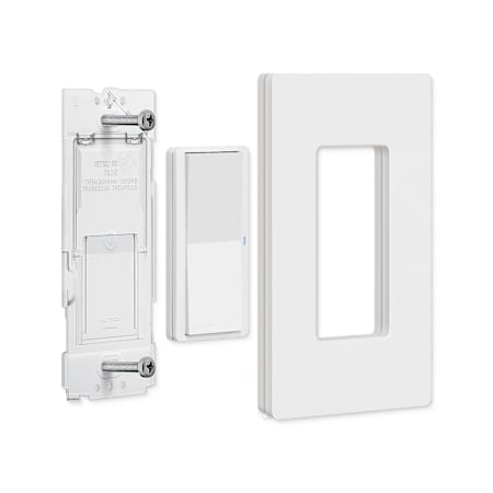 Lutron Pico Paddle Remote Wall-Mounting Kit, wireless on/off control for smart dimmers and switches White