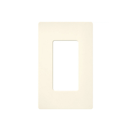 Lutron Claro 1 Gang Wall Plate for Decorator-Style Dimmers, Switches, and Outlets Biscuit